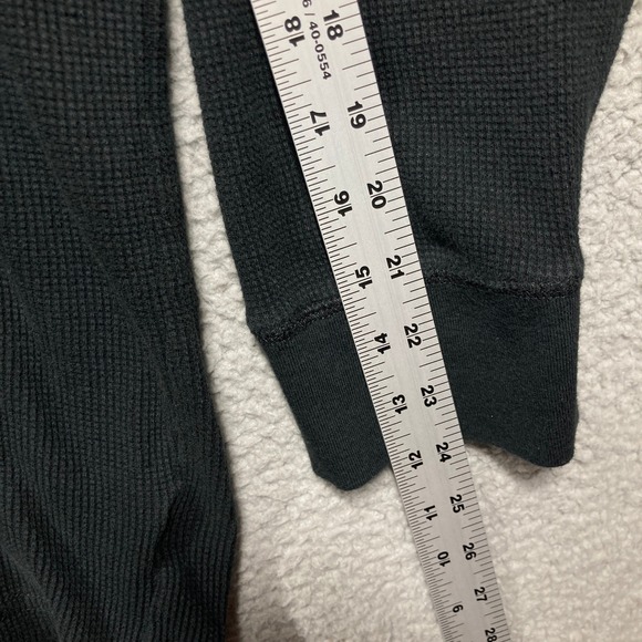 The Foundry Supply Co Henley Mens 4XLT Black Gray Waffle Knit Thermal 2 Pack - Picture 10 of 16